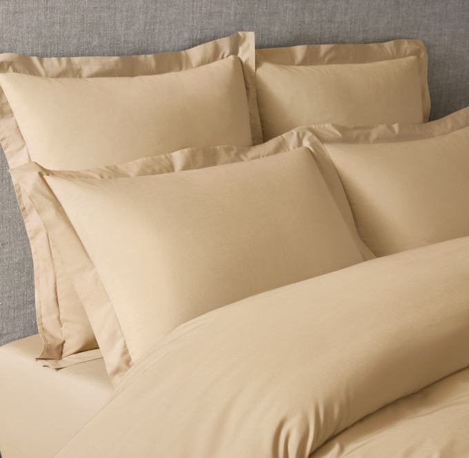 Italian Ultra-Soft 464-Thread-Count Percale Duvet Cover