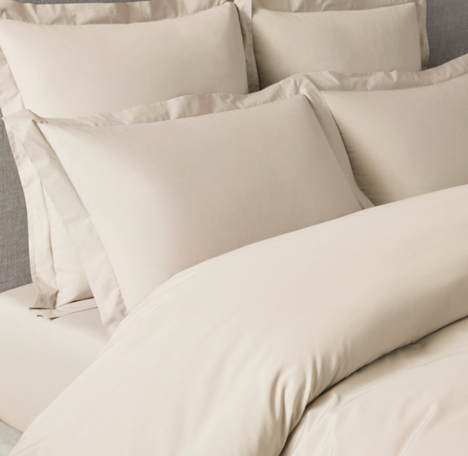 Italian Ultra-Soft 464-Thread-Count Percale Duvet Cover