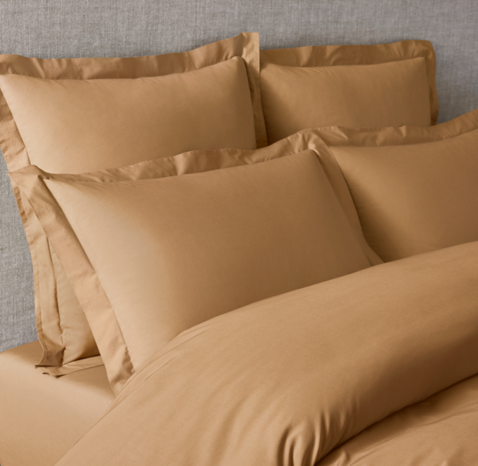 Italian Ultra-Soft 464-Thread-Count Percale Duvet Cover