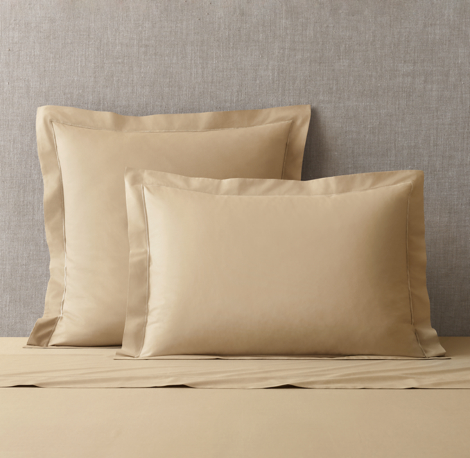 Front view of Italian Classic Percale Sham 