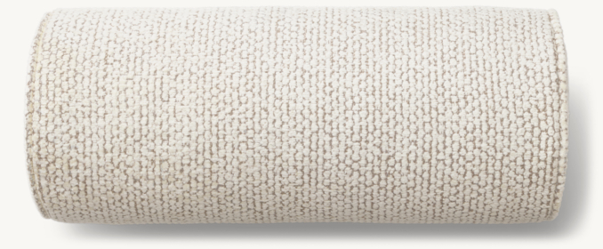 Overhead view of Italian Milana Honeycomb Pillow Cover - Bolster 