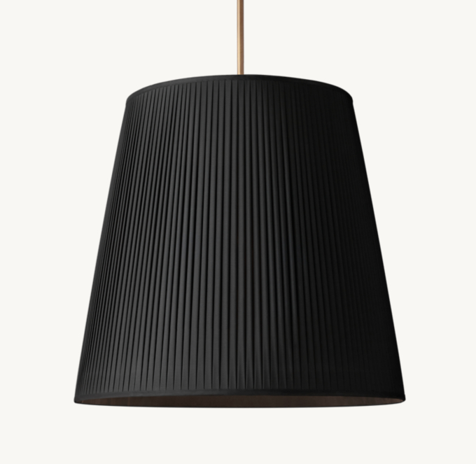 Reed Pleated Barrel Pendant