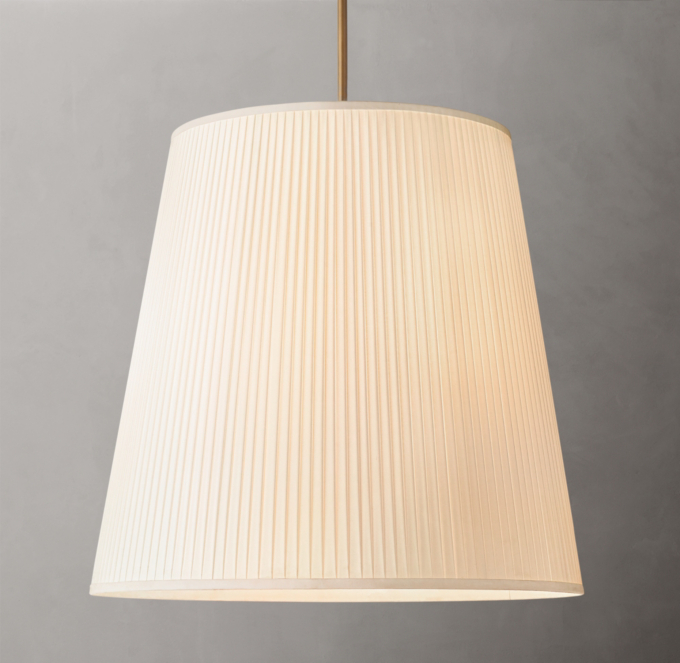 Reed Pleated Barrel Pendant