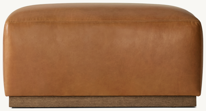 Vittorio Leather End-Of-Sectional Ottoman