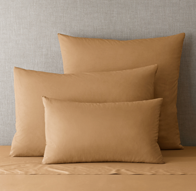 Italian Ultra-Soft 464-Thread-Count Percale Knife-Edge Sham