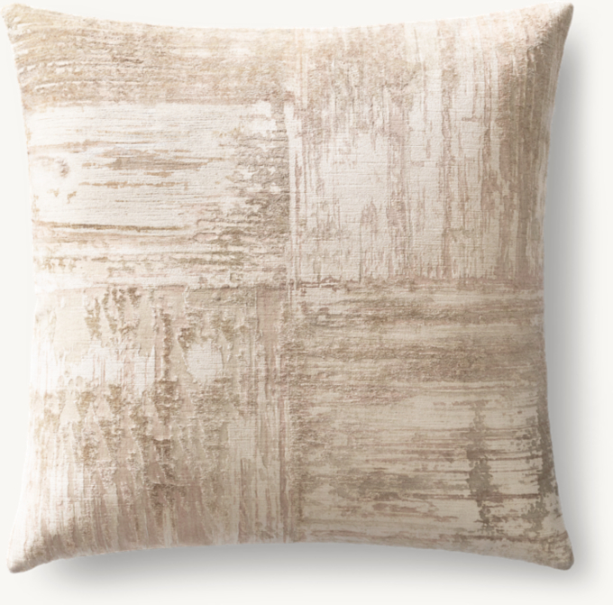 Velvet Brushstroke Four Square Pillow Cover - Square