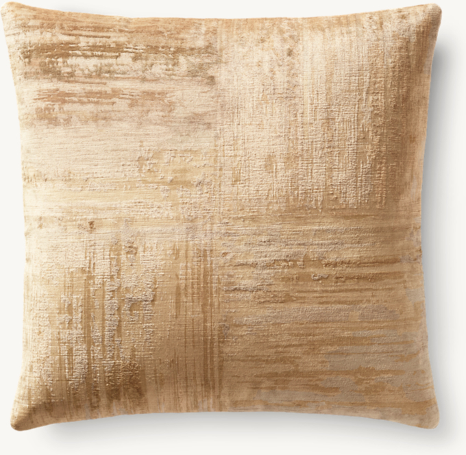 Velvet Brushstroke Four Square Pillow Cover - Square