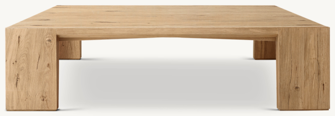 Square table shown in Light Oak.