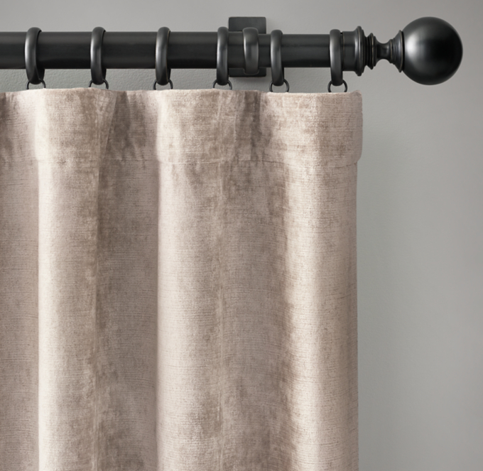 Italian Striated Velvet Drapery