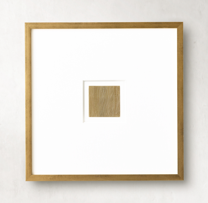 Front view of Etched Brass Abstract Art 2 - Small 