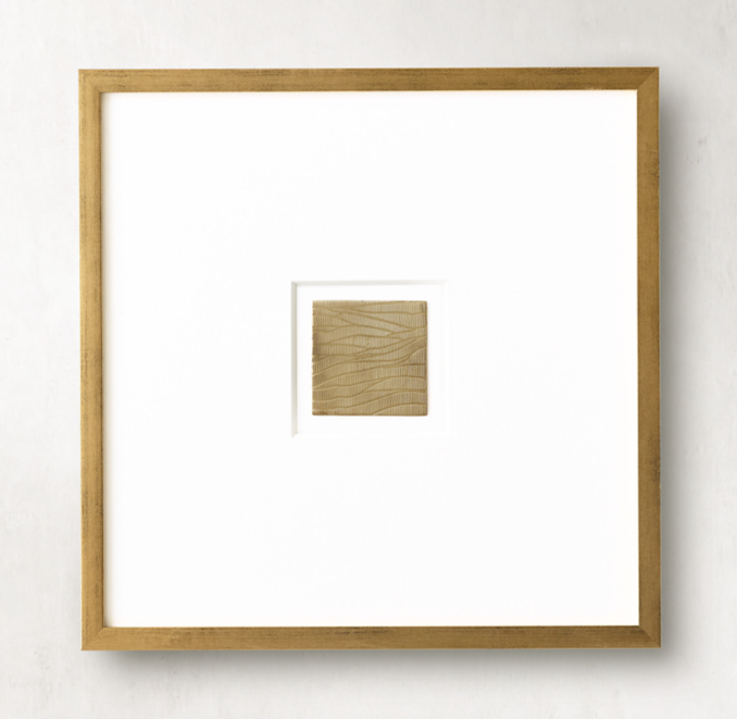 Front view of Etched Brass Abstract Art 3 - Small 