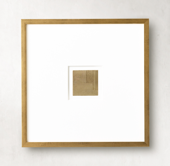 Front view of Etched Brass Abstract Art 4 - Small 