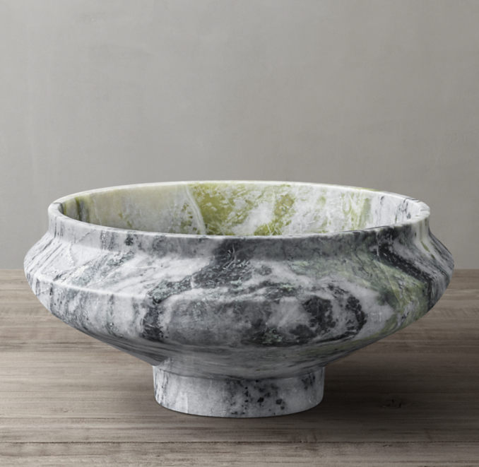 Marble Footed Bowl
