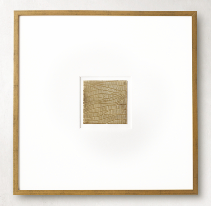 Front view of Etched Brass Abstract Art 3 - Large 