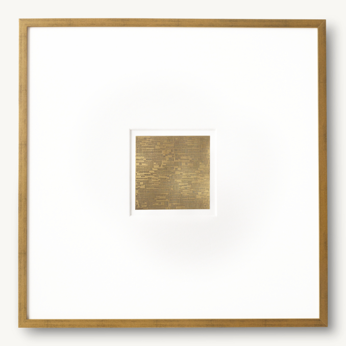 Etched Brass Abstract Art 6 - Large