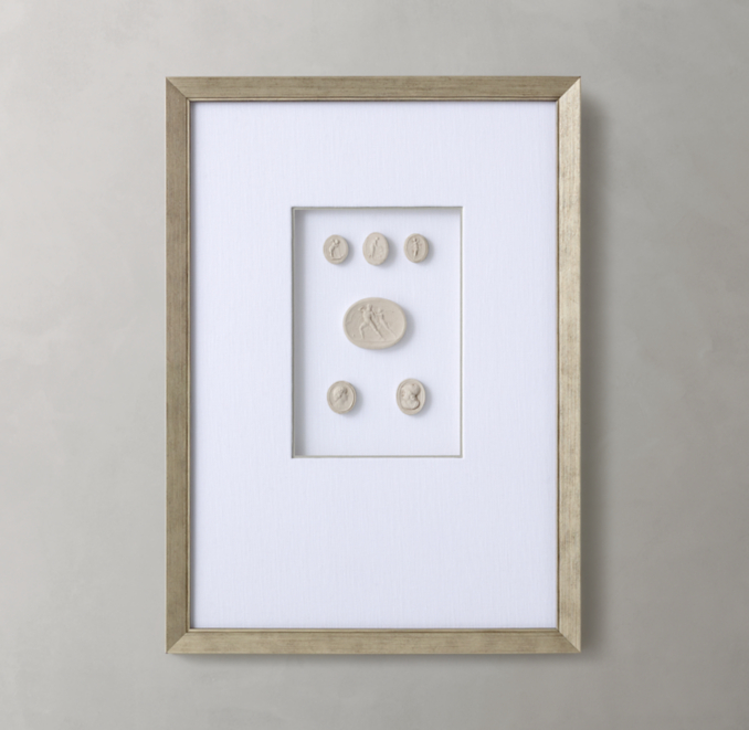 Front view of Italian Classical Intaglios - Vertical V 