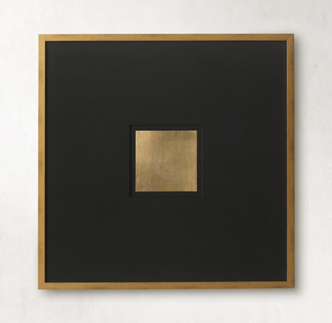 Front view of Etched Brass Abstract Art 2 - Large 