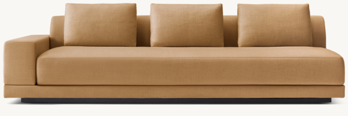 Front view of Cortona Left-Arm Sofa 