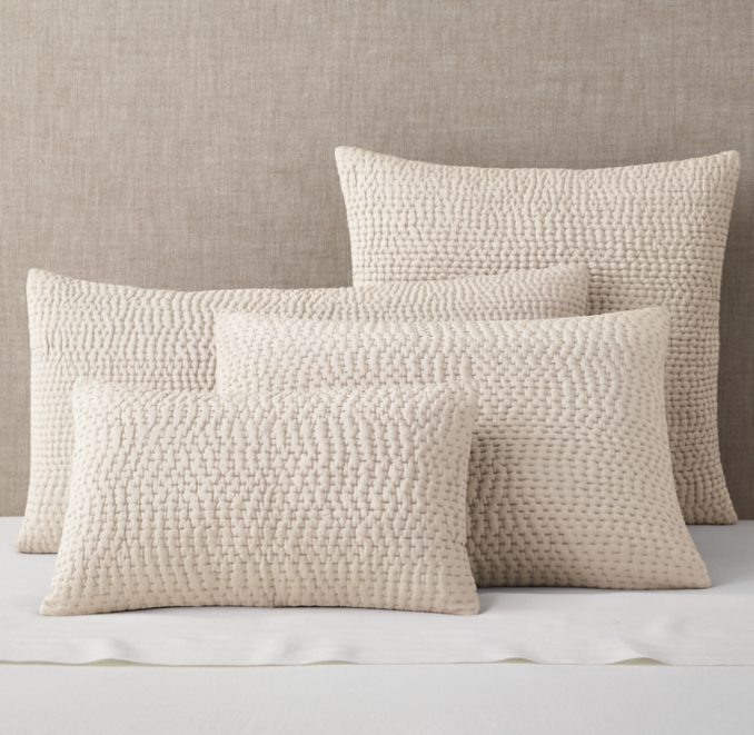 Silk Pick Stitch Sham