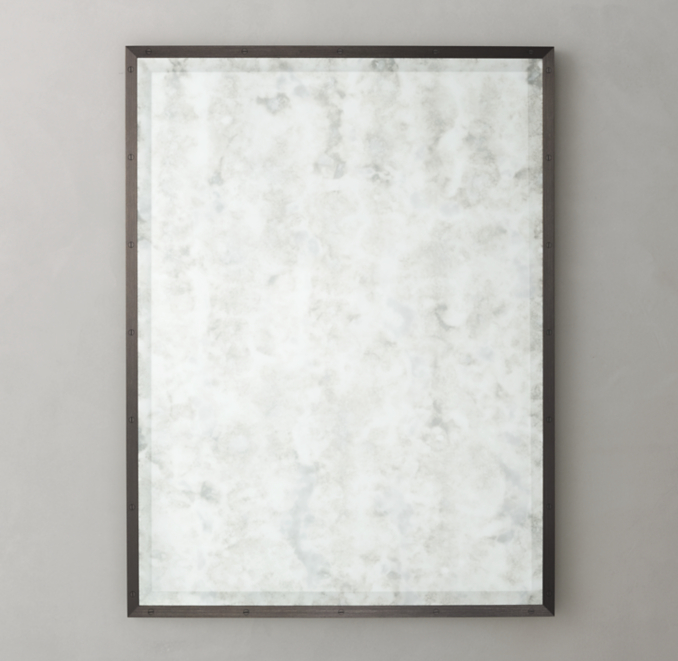 Bistro Antiqued Glass Mirror