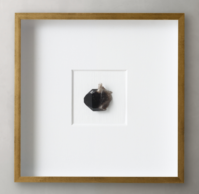 Natural Crystal on Linen - Selenite | RH