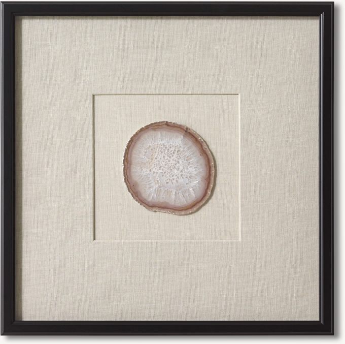 Natural Agate on Linen - Sand