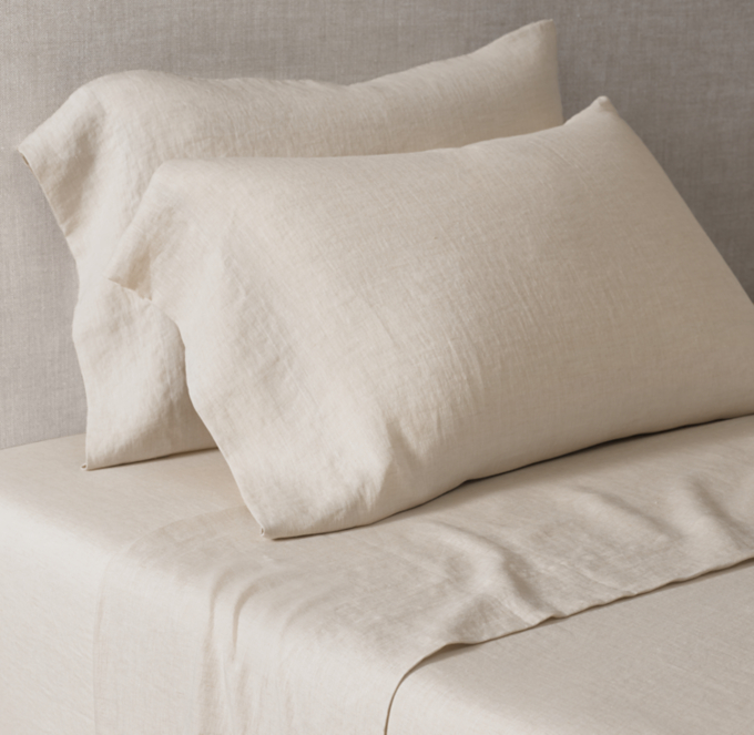 Italian Heritage Washed Linen Sheet Set 