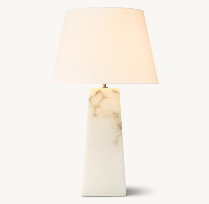 Alabaster lamps restoration hardware sales