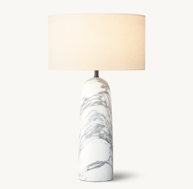 Sarezzo Arabescato Tapered Table Lamp 