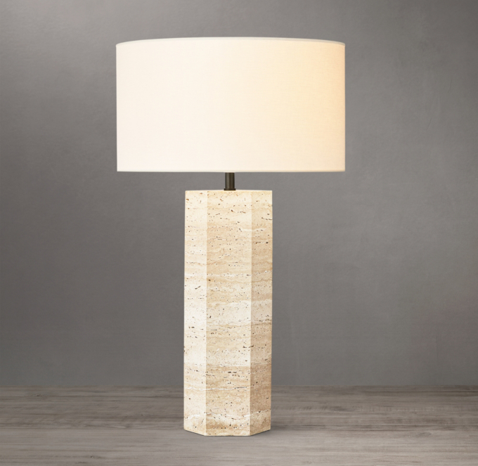 Sarezzo Hexagonal Table Lamp 
