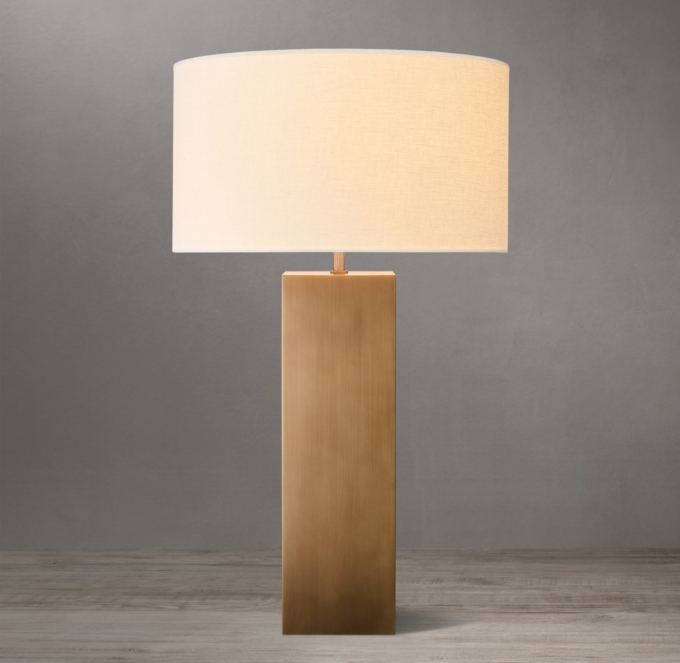 Sarezzo Metal Square Table Lamp 