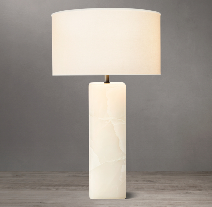 Sarezzo Stone Square Table Lamp