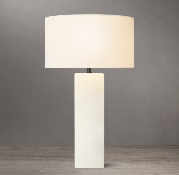 Sarezzo Stone Square Table Lamp 