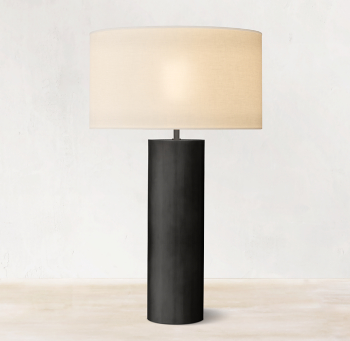 Sarezzo Metal Cylindrical Table Lamp