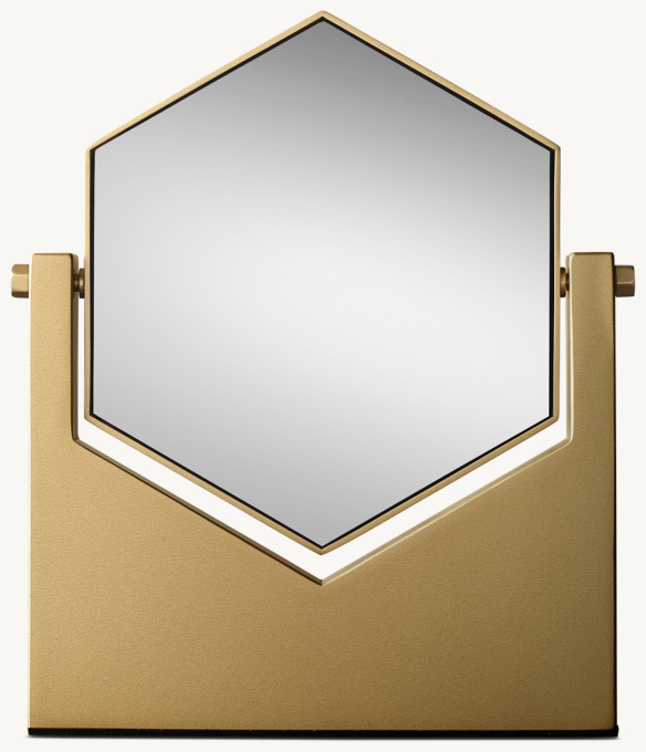 Miroir de table hexagonal - Petit format