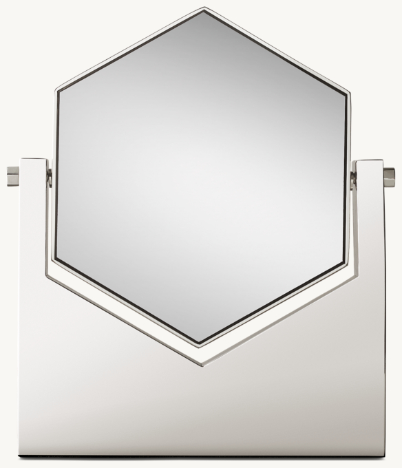 Miroir de table hexagonal - Petit format