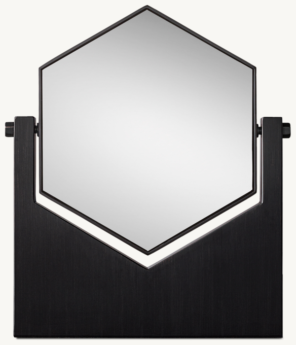 Miroir de table hexagonal - Petit format