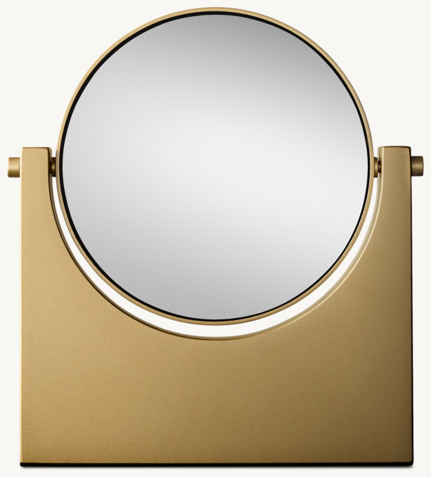 Front view of Lambeth Smooth Vanity Mirror - Small 