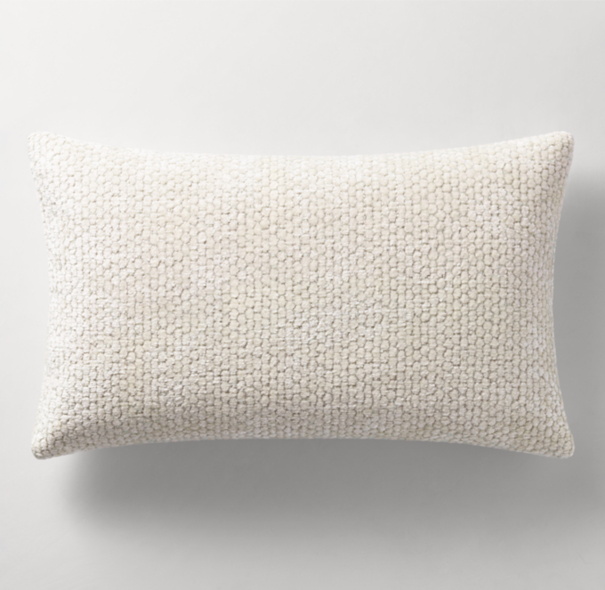 Italian Milana Honeycomb Wrapped Pillow Cover - Lumbar