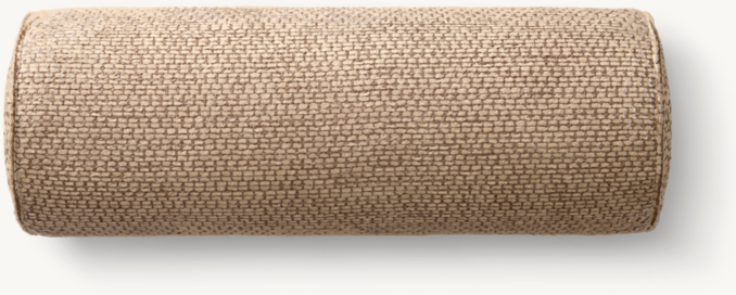 Overhead view of Italian Milana Brick Pillow Cover - Bolster 