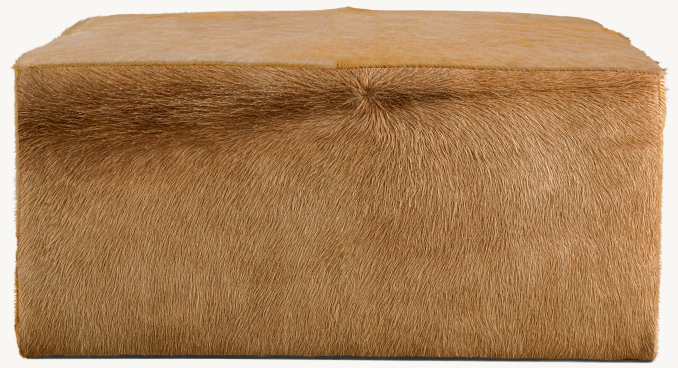 Cooper Hair-On-Hide Square Stool