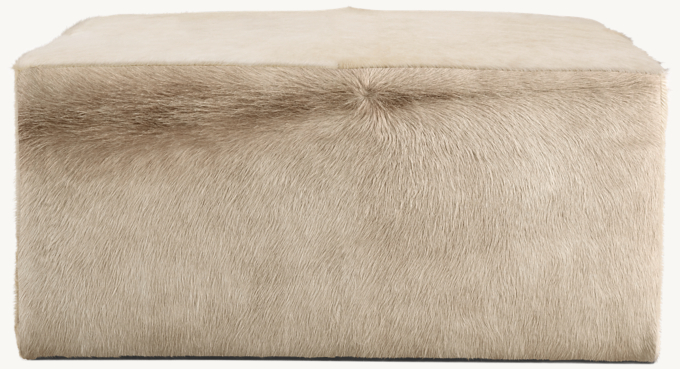 Cooper Hair-On-Hide Square Ottoman