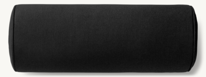 Overhead view of Holland & Sherry Wool Twill Pillow Cover - Bolster 