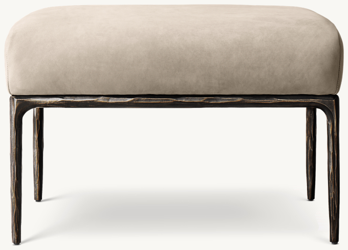 Thaddeus Leather Ottoman