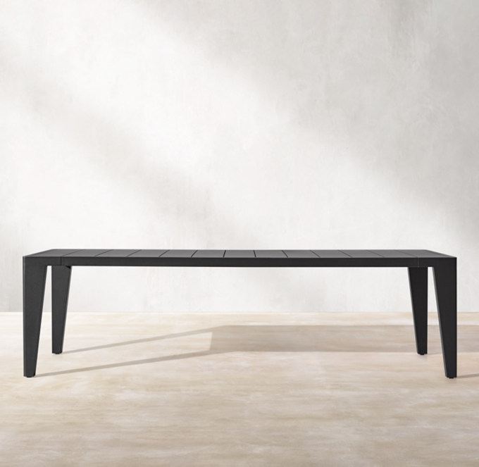 Maya Aluminum Rectangular Dining Table