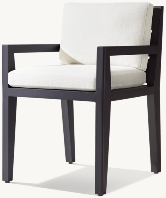 Maya Aluminum Dining Armchair