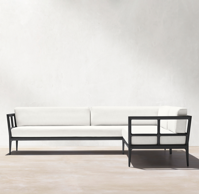 Laurel Aluminum RightArm LSectional