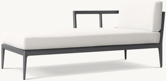 Laurel Aluminum Left-Arm Chaise Frame | RH
