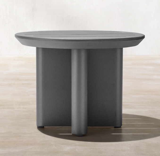 Balmain Aluminum Round Side Table
