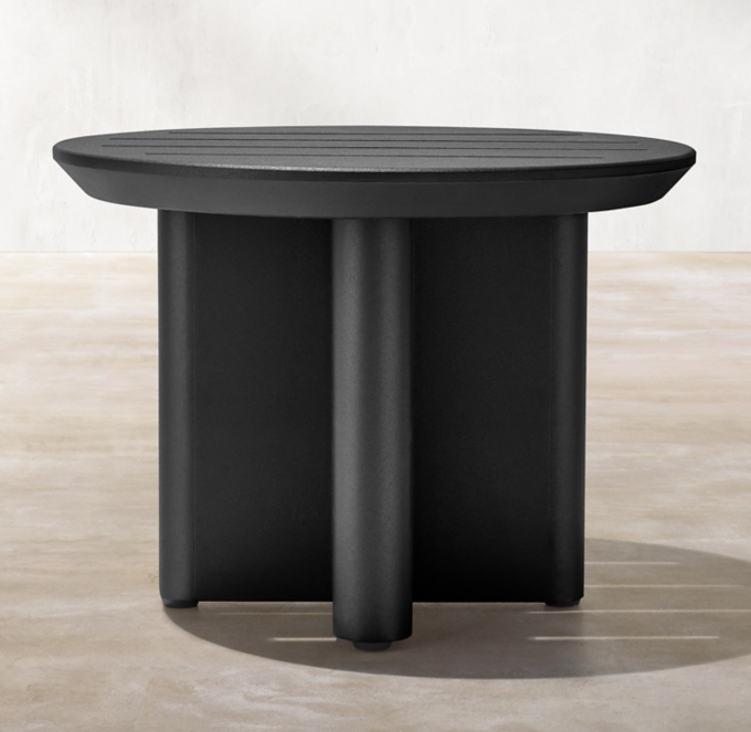Balmain Aluminum Round Side Table